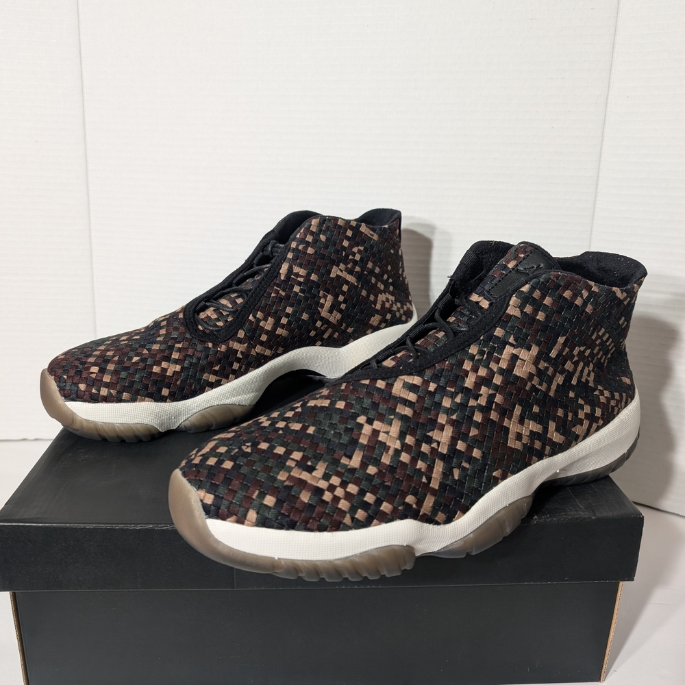NIKE AIR JORDAN FUTURE PREMIUM "DARK ARMY" BLACK CAMO Size 12 SKU 652141-301